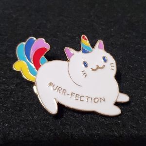 Cat Purr-fection Lapel Pin